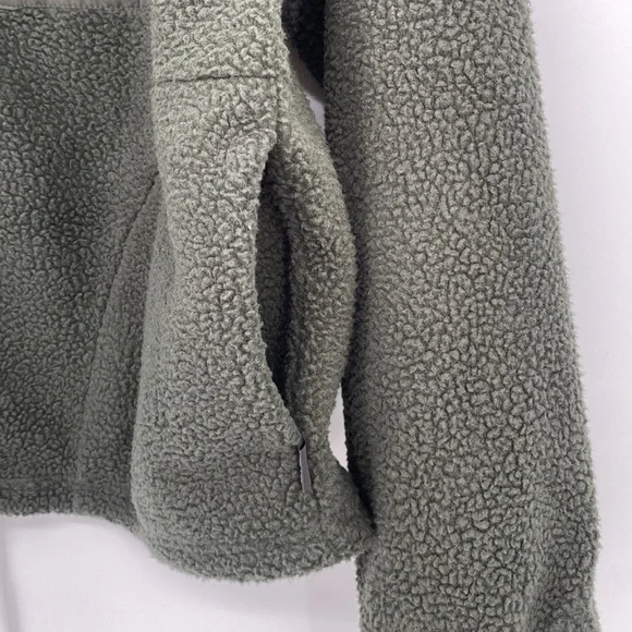 Bass Outdoors Women’s Green Coastal Sherpa Fleece Jacket Size XS - Picture 5 of 10